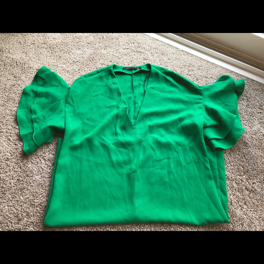 M Green Zara Ruffle dress